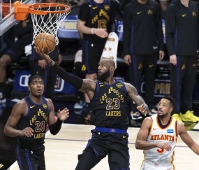 詹姆斯31+9+10东契奇27+12 湖人胜老鹰止3连败